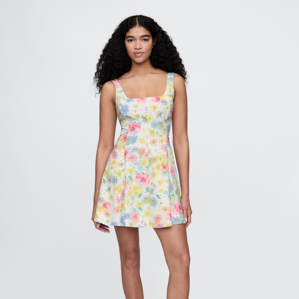 Gap Linen Blend Mini Dress
